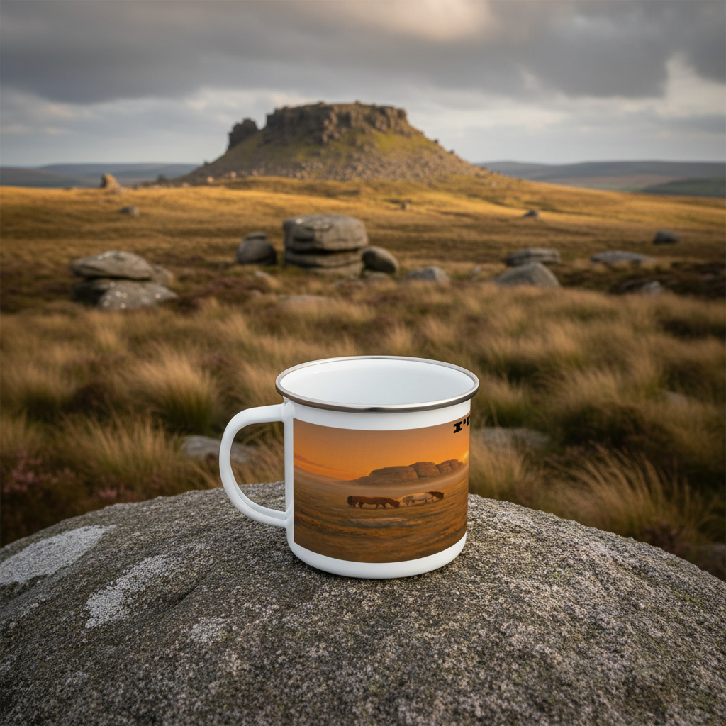 I'd Rather Be on Dartmoor Enamel Mug 12oz – for Her
