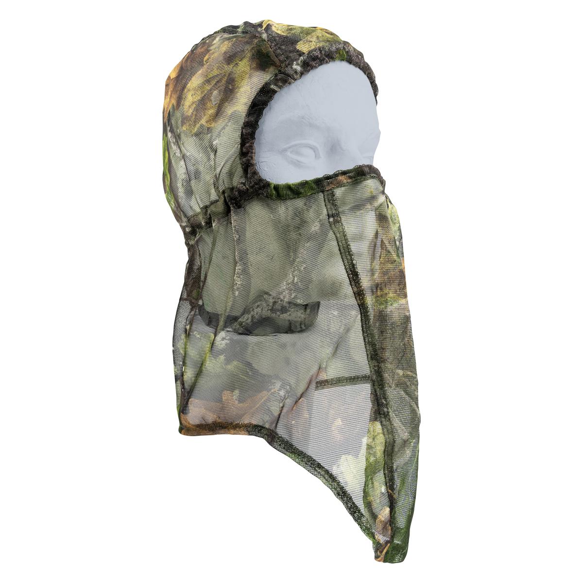 Jack Pyke Lightweight Mesh Balaclava - Evo Camo worn front angle