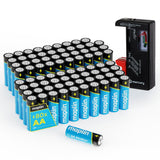 Maplin 80 AA alkaline batteries with the Mercury battery tester