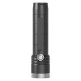 Ledlenser MT10 torch standing upright, showing the side switch