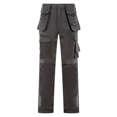 Tauro Workwear Rampage Trousers - Black full front view