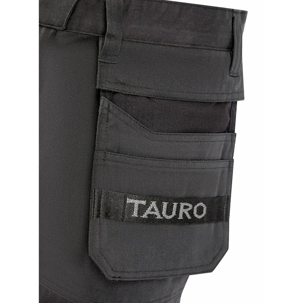 Tauro Workwear Rampage Trousers - Black elasticated waistband