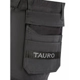 Tauro Workwear Rampage Trousers - Black elasticated waistband