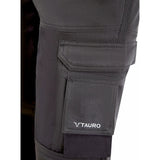 Tauro Workwear Outlaw Trousers - Black reinforced back pocket Cordura panel