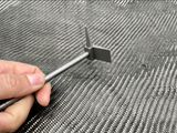 Hand holding the 8 in Titanium Hooligan Bar, pike and Duckbill up