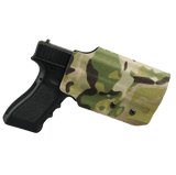 Kydex Customs Pro Series Glock Holster in MultiCam on transparent background