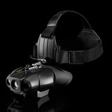 Nightfox Swift 2 Night Vision Goggles - with head strap on black background