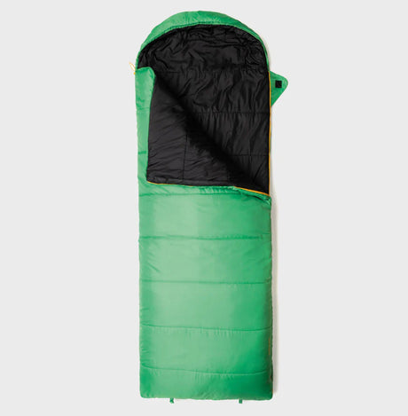 Snugpak Nautilus WGTE Sleeping Bag in Emerald Green - closed, front view