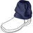 Navy Oz OverBoots standard cotton sox saver over a work boot, side view