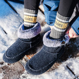 Gumbies Ossa High Slipper Boots - Women's Navy & Grey alternate view 2