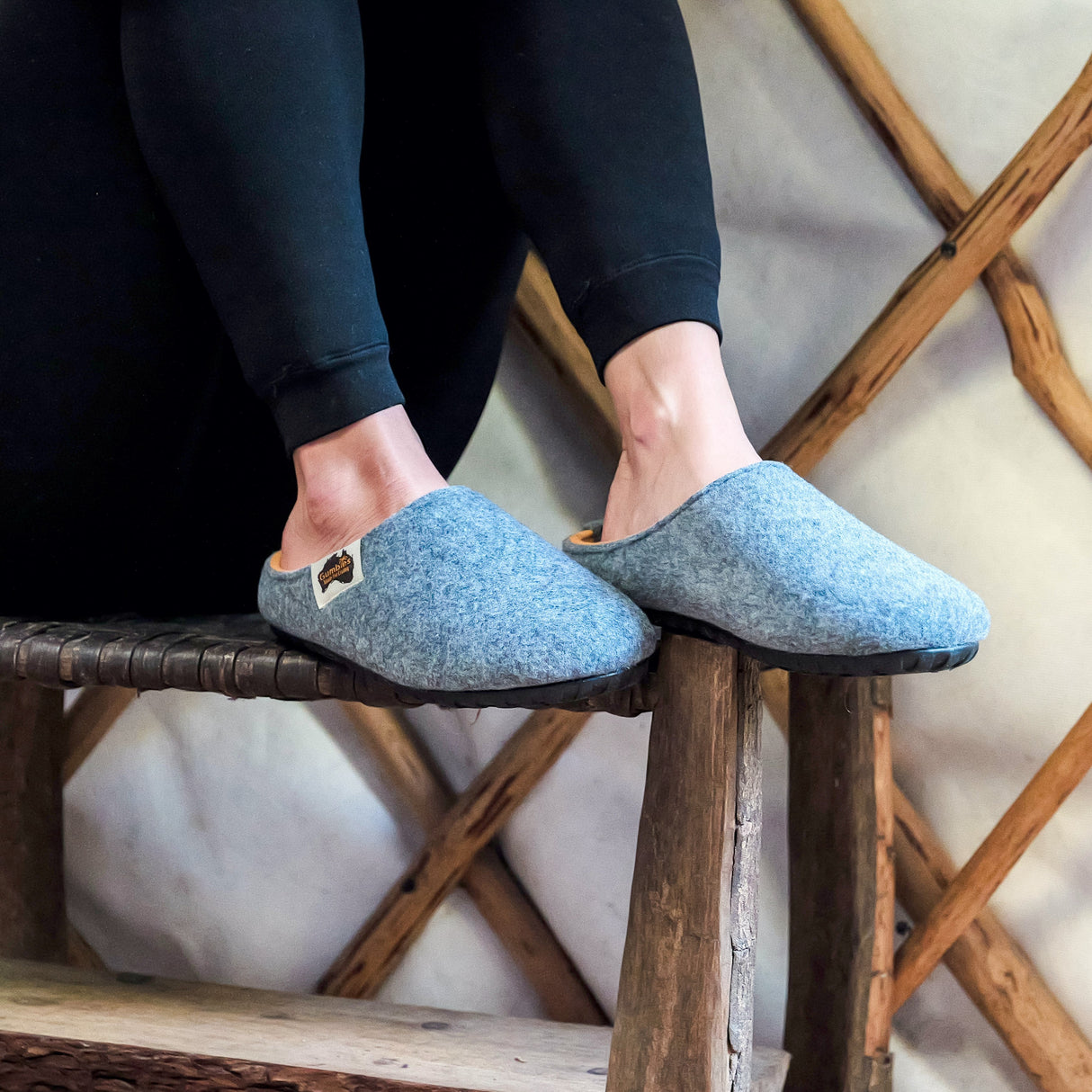 Gumbies Outback Slippers - Women's Grey & Curry alternate view 4
