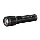 Ledlenser P5R rechargeable torch, angled view of the focus head