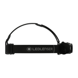 Ledlenser MH8 head torch side view with headband and top strap