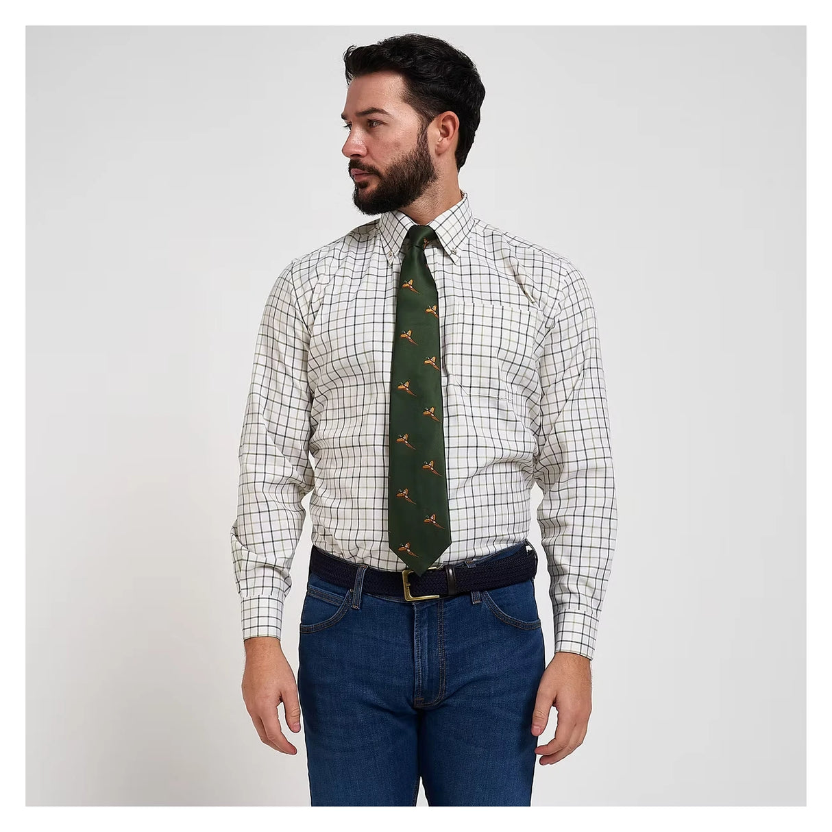 Jack Pyke Pheasant Tie - Green colourway front