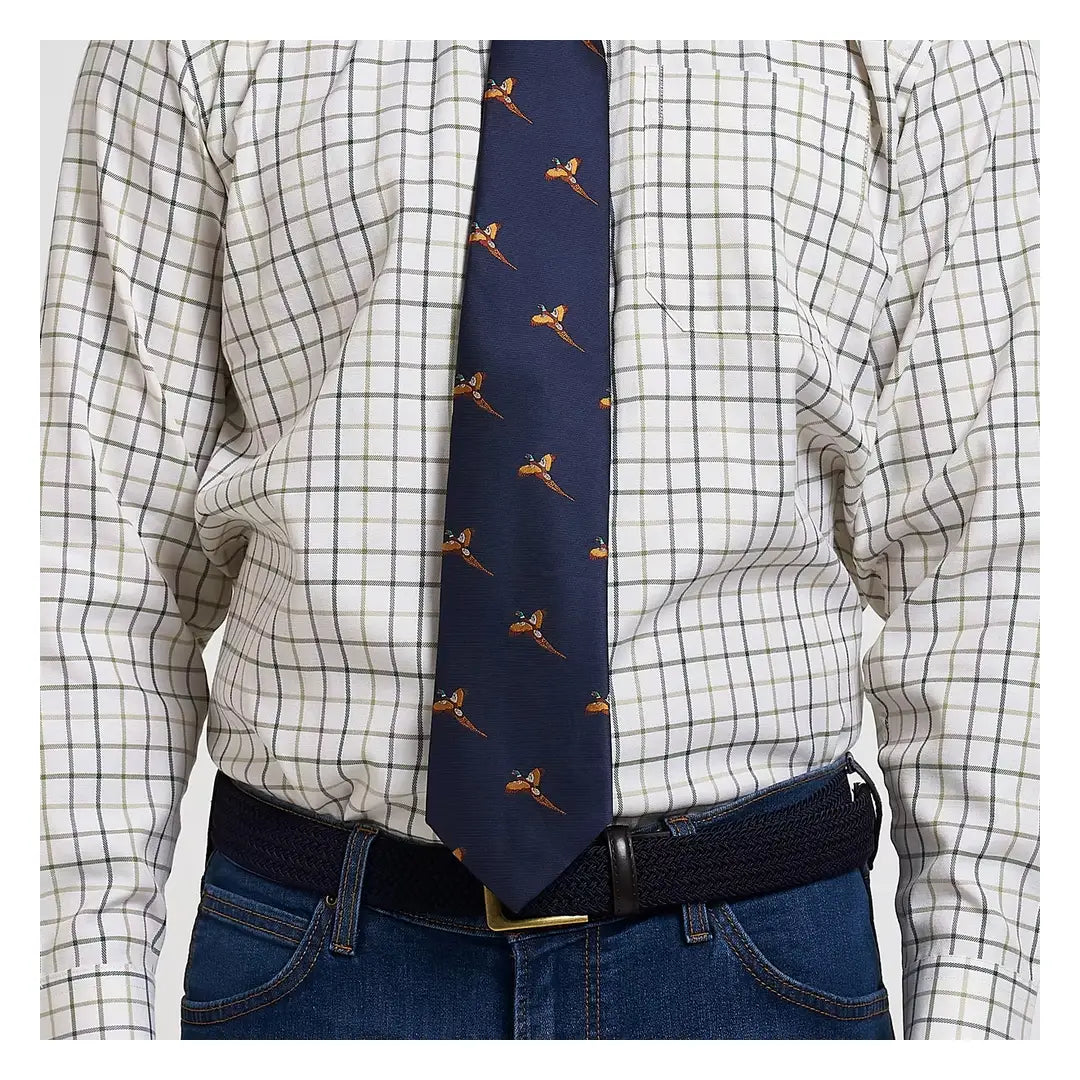 Jack Pyke Pheasant Tie - Navy Blue colourway front