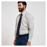 Jack Pyke Pheasant Tie - Navy Blue pheasant pattern detail