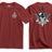 Royal Green Jackets Black Mafia Double Print T-Shirt - Maroon