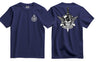 Royal Green Jackets Black Mafia Double Print T-Shirt - Navy Blue
