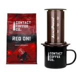 Coffee Care Package - Aeropress Coffee Maker, Mug & Coffee