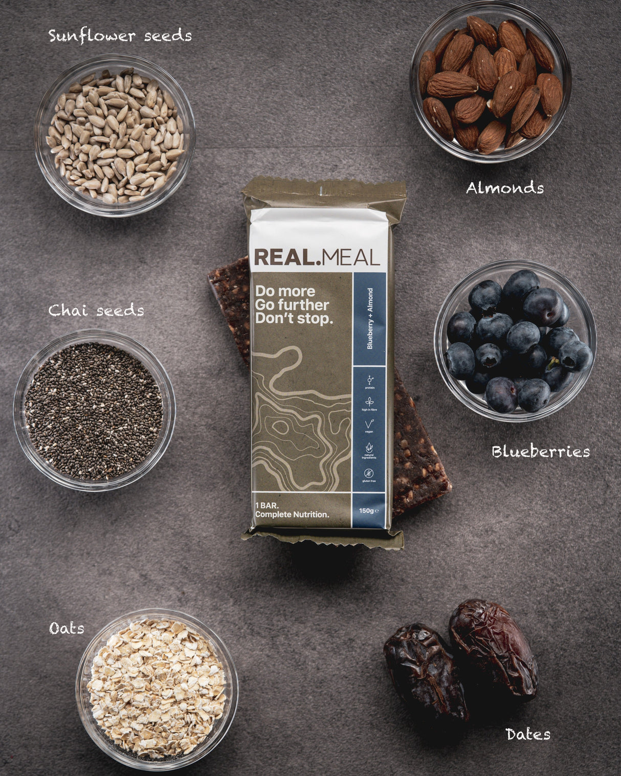 Real Meal Adventure Pack - Blueberry & Almond bar box