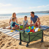 Outsunny 81L Festival Trolley on Wheels - Green accessories and manual