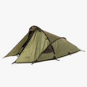Snugpak Scorpion 2 IX WGTE Tent in Olive Green - pitched exterior hero shot