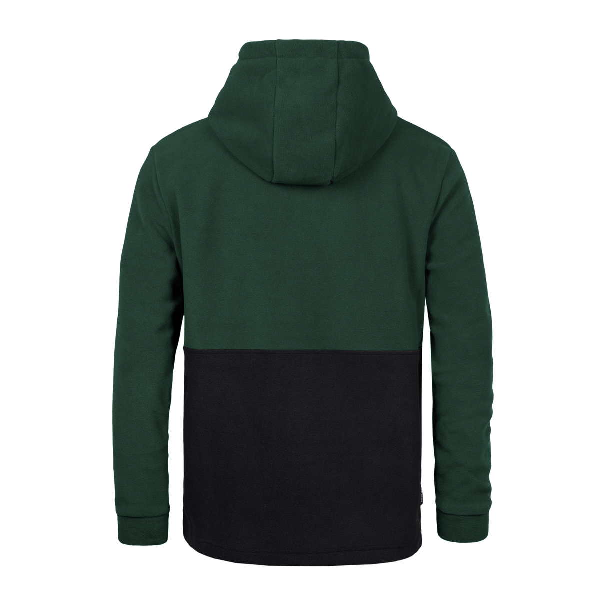 Sugar Loaf Dawnbreaker Polar Fleece Hoodie in Green from back on white background