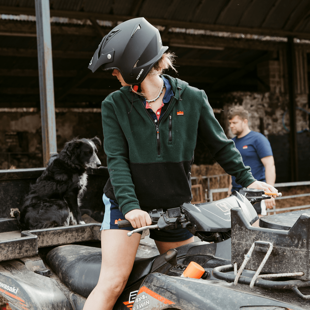 Sugar Loaf Dawnbreaker Polar Fleece Hoodie in Green for cold weather use