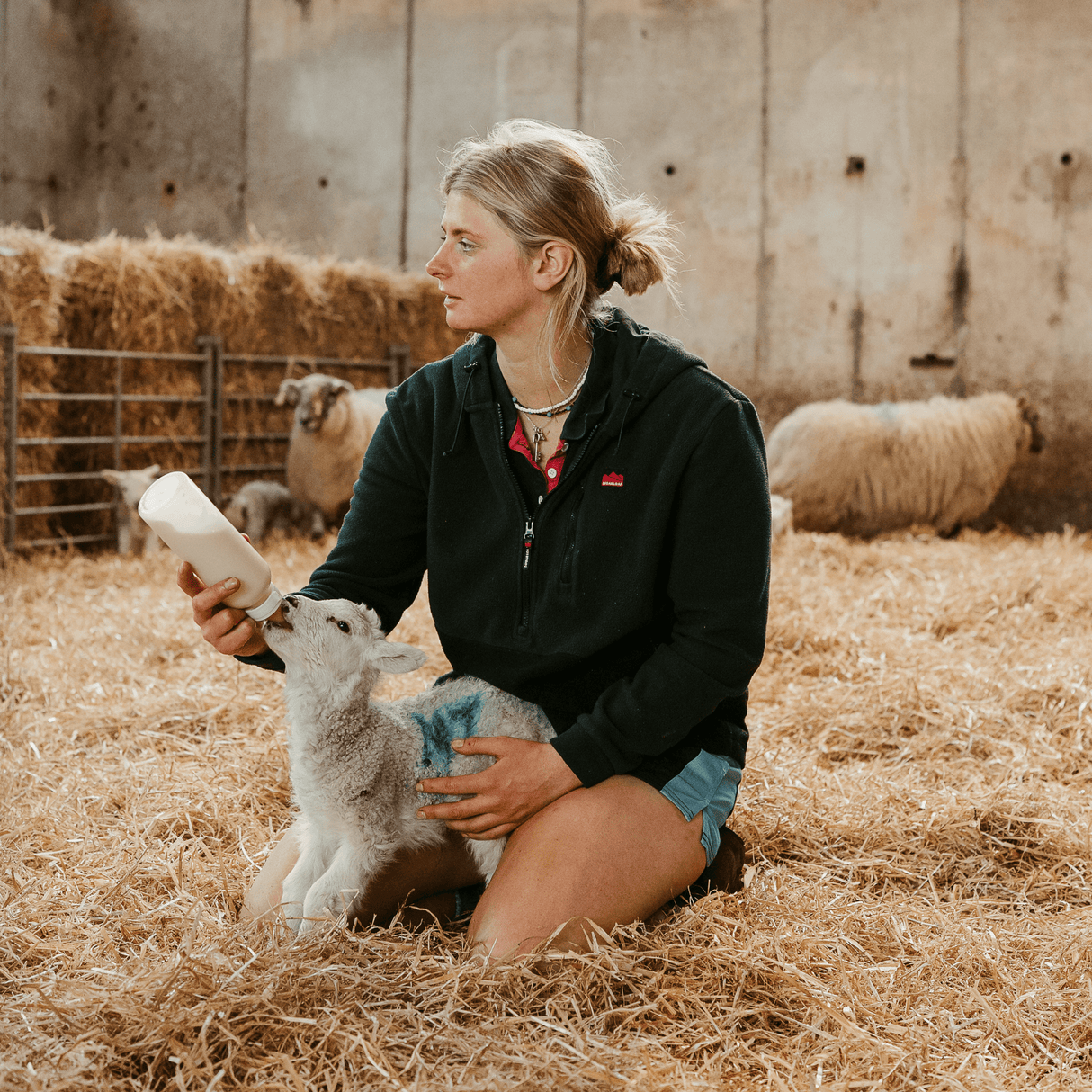 Sugar Loaf Dawnbreaker Polar Fleece Hoodie in Green for farmwork, agriculture