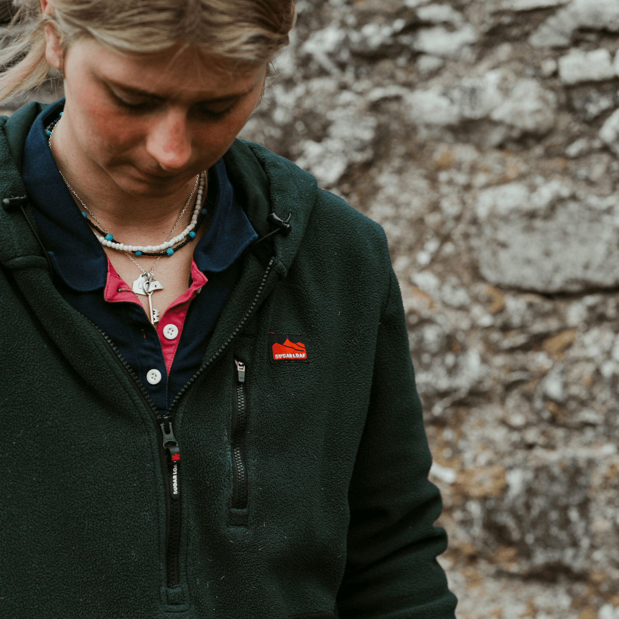 Sugar Loaf Dawnbreaker Polar Fleece Thermal Hoodie in Green for farm work