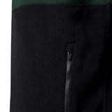 Sugar Loaf Dawnbreaker Polar Fleece Hoodie in Green close up of zip pocket