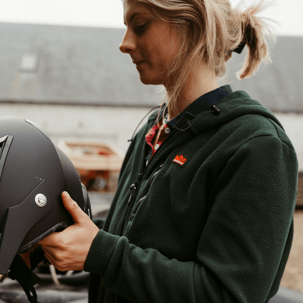 Sugar Loaf Dawnbreaker Polar Fleece Hoodie in Green for outside work, workwear