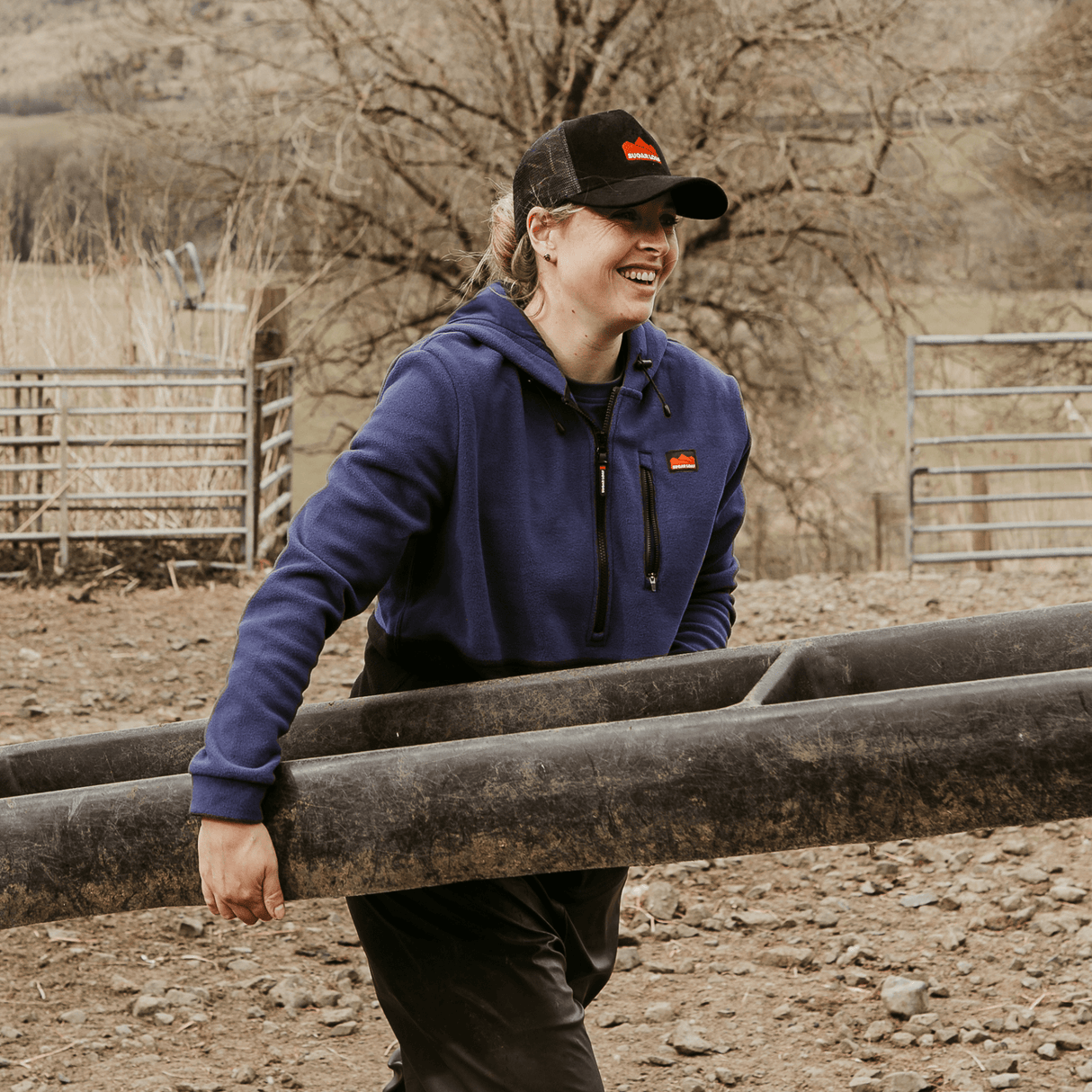 Sugar Loaf Dawnbreaker Polar Fleece Hoodie Indigo Blue - 300 GSM Top