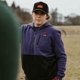 Sugar Loaf Dawnbreaker Polar Fleece Hoodie Indigo Blue - 300 GSM Top