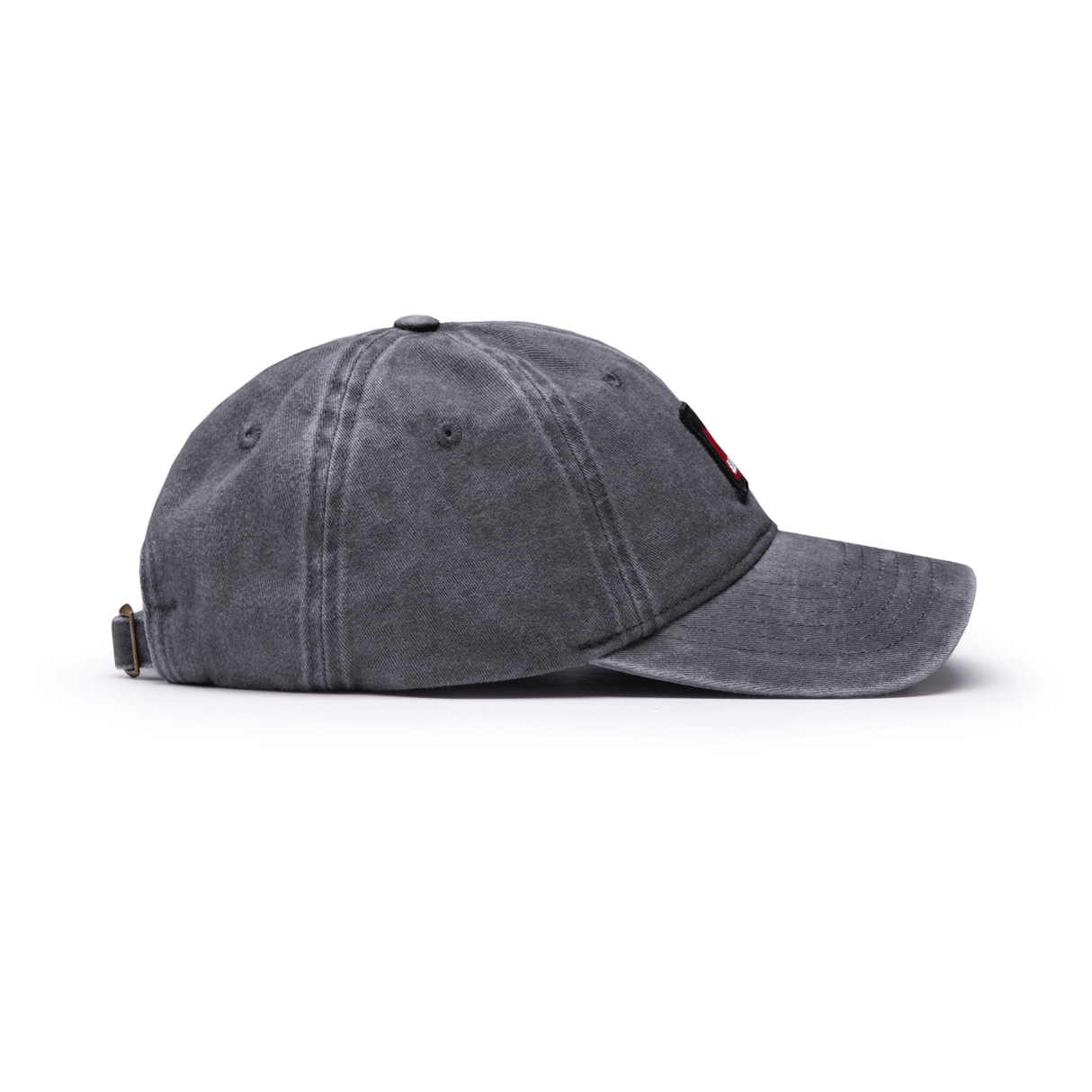 Sugar Loaf Classic Cap in Washed Grey from the side on white background