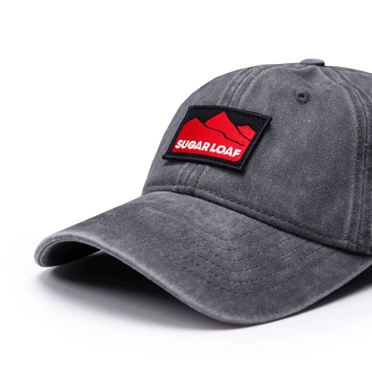 Sugar Loaf Classic Cap in Washed Grey from the front left on white background