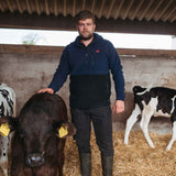 Sugar Loaf Dawnbreaker Polar Fleece Hoodie in Navy Blue for farm work, workwear