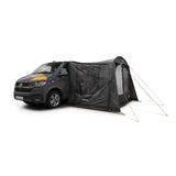 Side view of the Vango Sunlight awning attached to a campervan