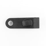 Screw-type tarp clip from the Green M-Grade Tarpaulin with 10m of 6mm Bungee Rope and 10 x Screw Type Tarp Clips, seen from above