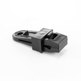 Slide-type tarp clip from the Green S-Grade Tarpaulin with 10m of 6mm Bungee Rope and 10 x Slide Type Tarp Clips, three-quarter view