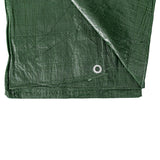 Edge of the Green S-Grade Tarpaulin 1m x 1m with an eyelet in the folded hem