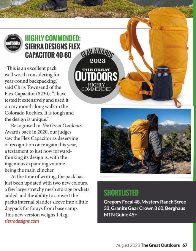 Sierra Designs Flex Capacitor 40-60 Rucksack - Butterscotch