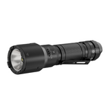 Ledlenser TT3R black tactical torch with crenellated bezel, pocket clip and Mode Select Ring