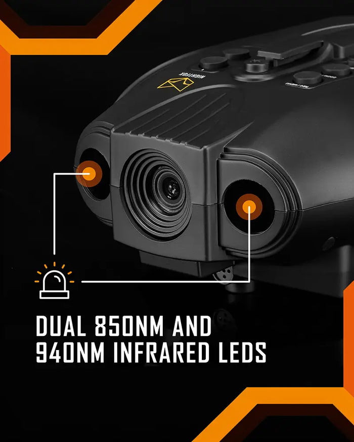 The 940nm question: range or invisibility on black background