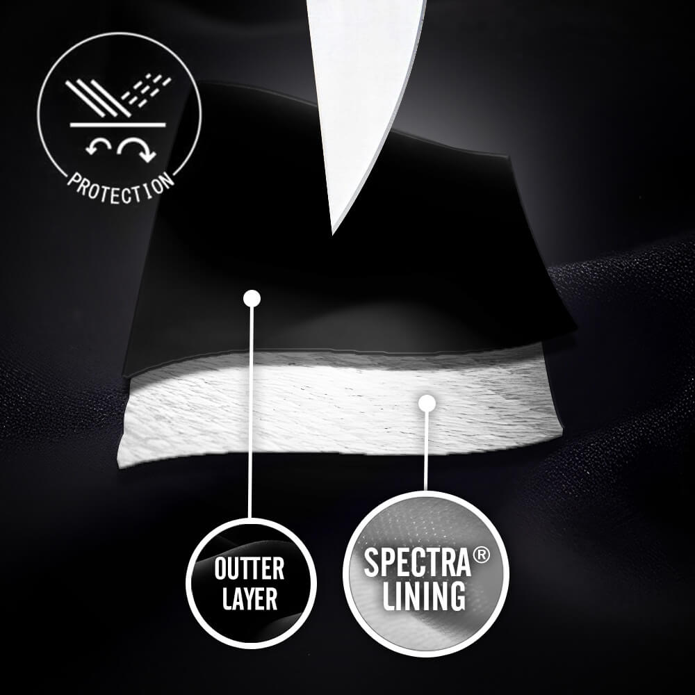 Titan Depot Knife Resistant Anti Slash Protective 1/4 Zip Up Sweater 2 layer material