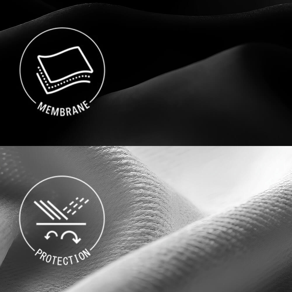 Titan Depot Knife Resistant Anti Slash Protective 1/4 Zip Up Sweater in black material