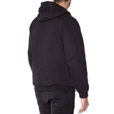 Titan Depot Knife Resistant Anti Slash Hooded Top in Black from the back on white background