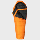 Snugpak Travelpak 4 WGTE Sleeping Bag in Orange - full length front view