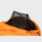 Snugpak Travelpak 4 WGTE Sleeping Bag in Orange - Mosquito net detail view