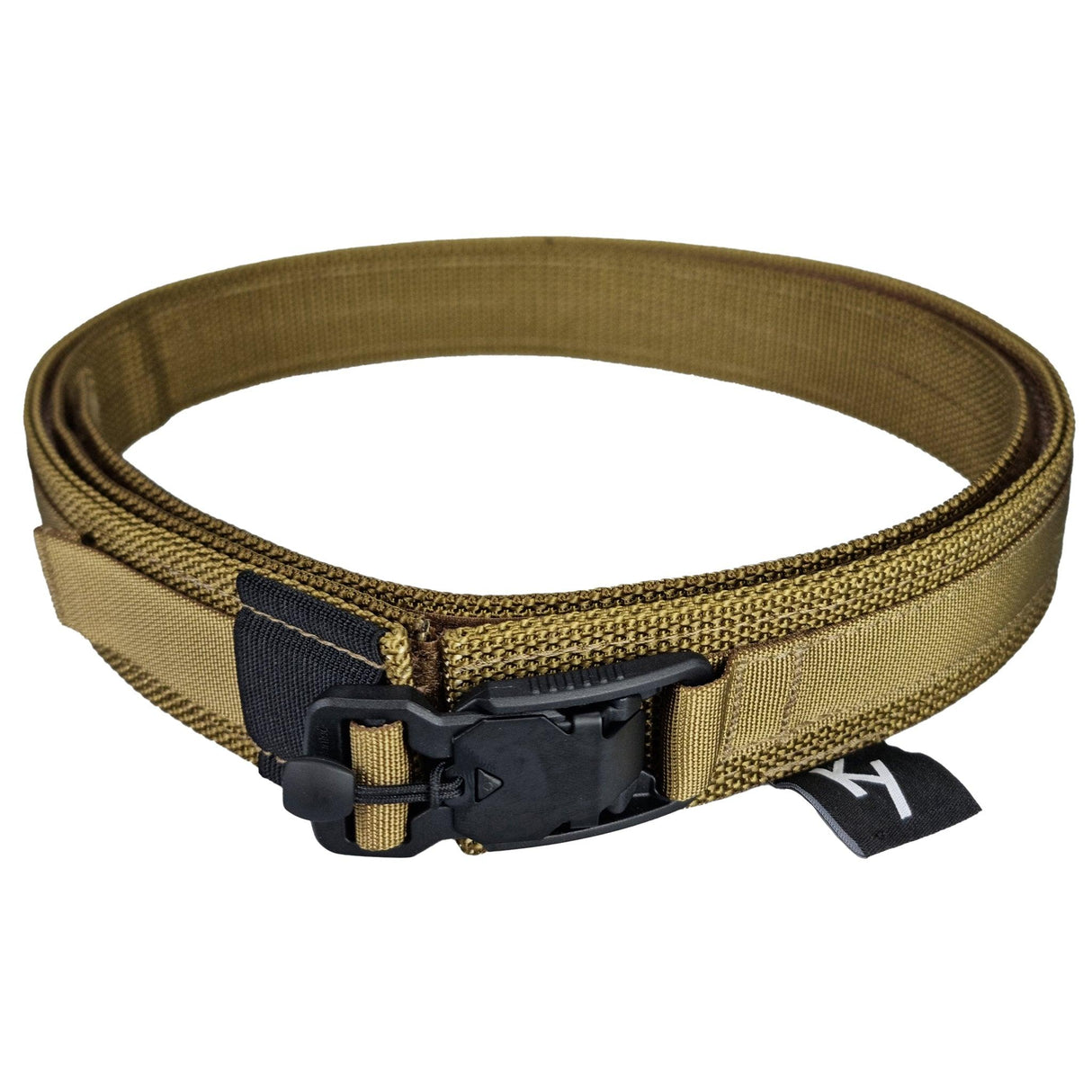 Bare Bones 1.75" Shooter Belt in Coyote Brown from the front on white background